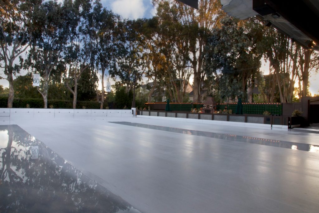 winter lodge outdoor rink